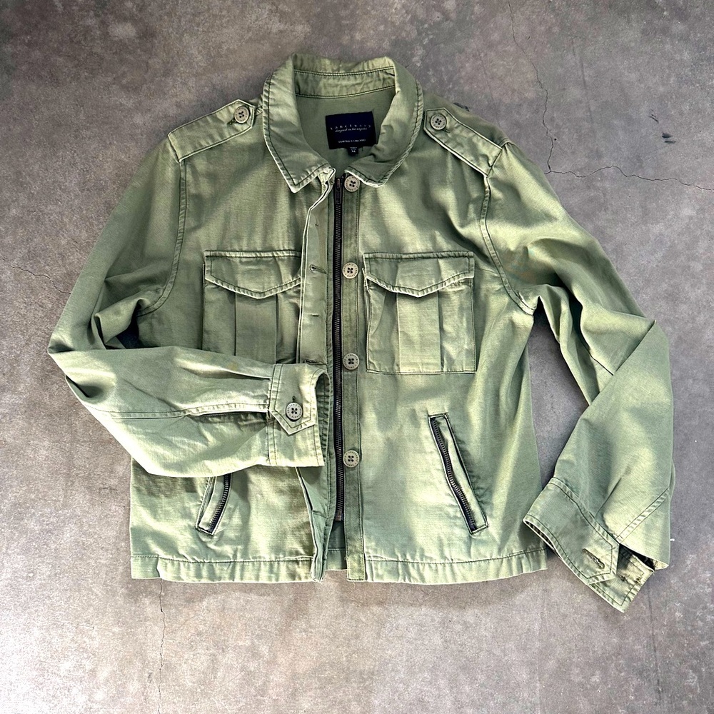 Sanctuary green military style jacket, size XL